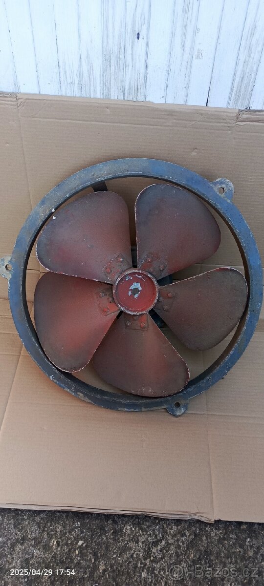 Průmyslový ventilátor za cenu šrotu