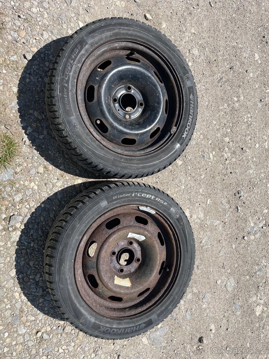 Prodám 2ks kol 195/55 R15/ disk 4x108