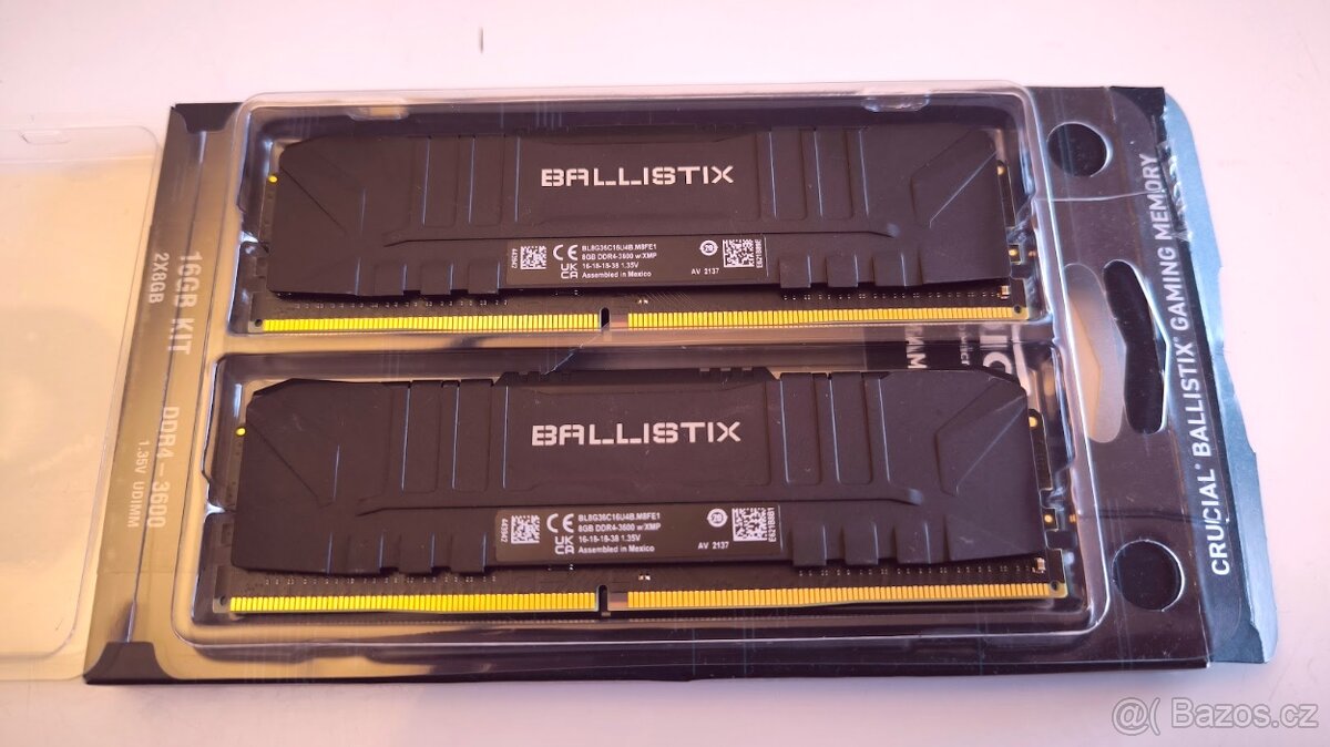 Crucial 16GB KIT DDR4 3600MHz CL16 (2x8 GB)