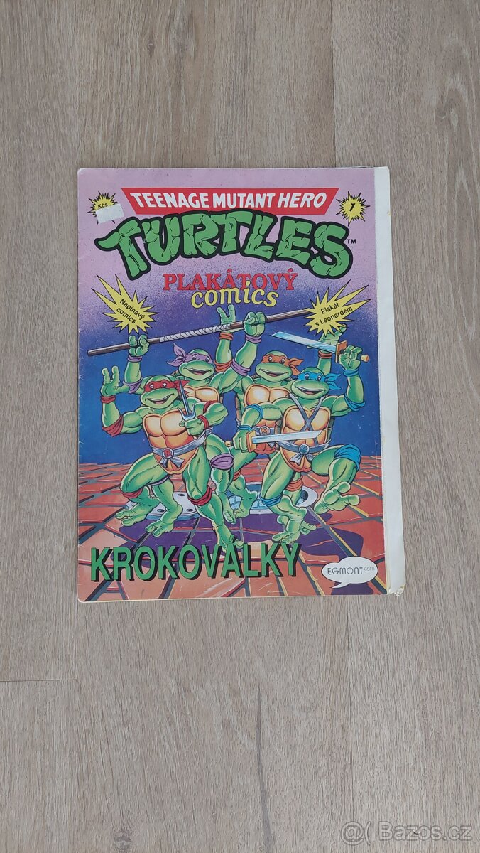 3 x plakátový komiks Želvy Ninja rok 1992