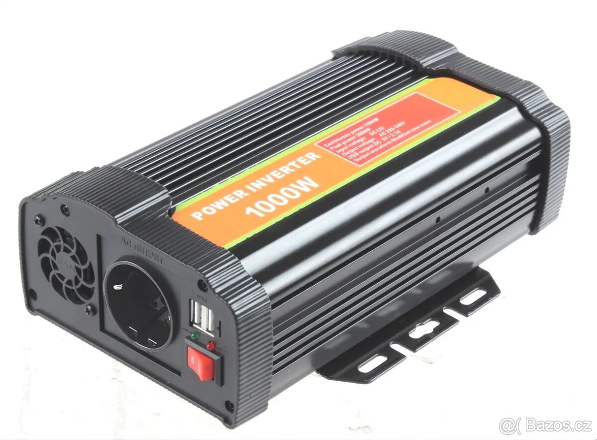 Měnič napětí z 12V na 230V - 1000W