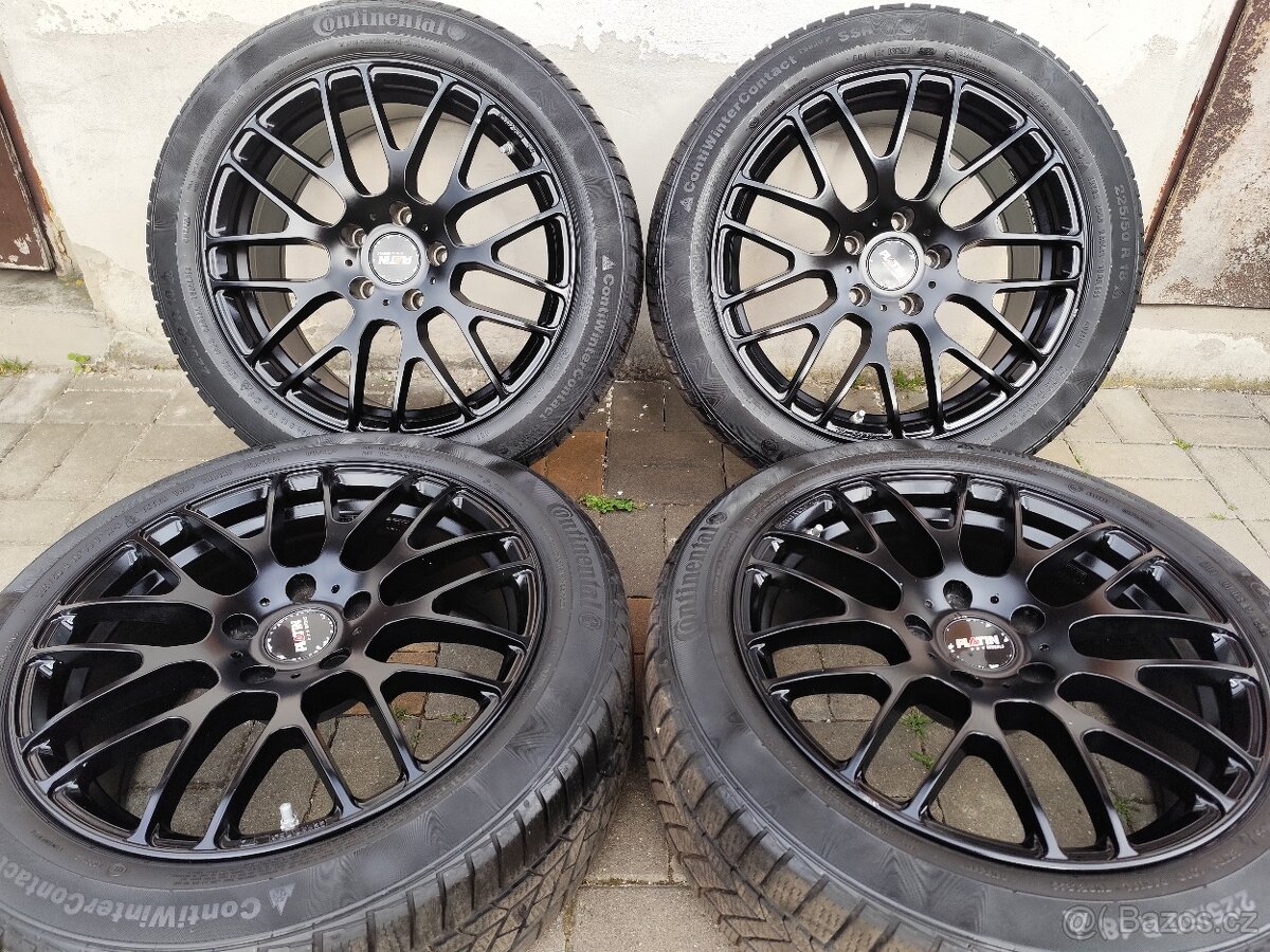 ALU 5x120 r18 PLATIN + PNEU - PĚKNÁ SADA