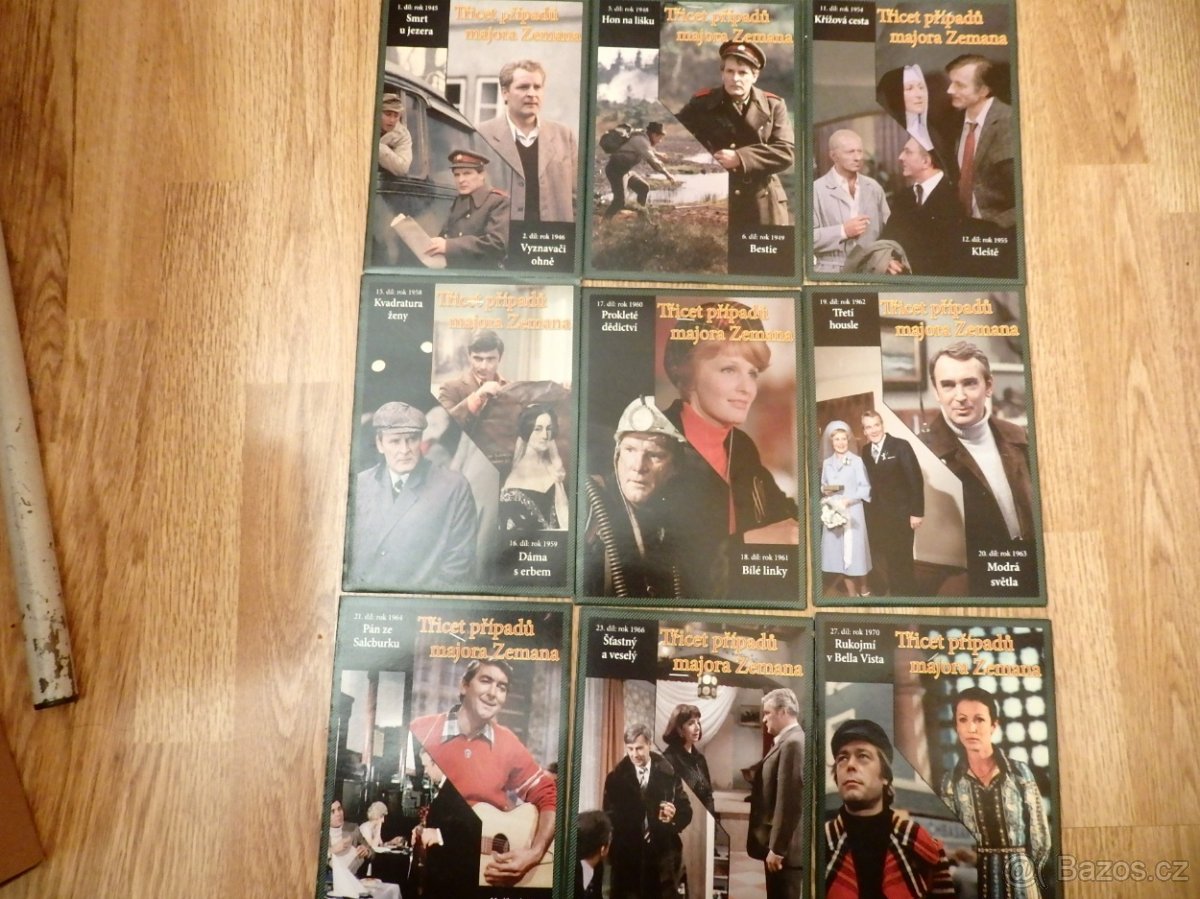 Kolekce nových dvd 30 případů maj.Zemana