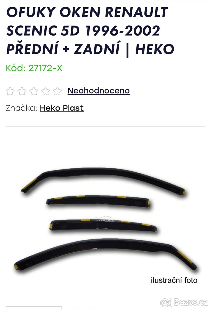 Prodám ofuky oken na Renault.