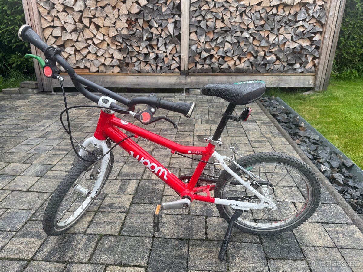 Dětské kolo Woom 3, kola 16" červené
