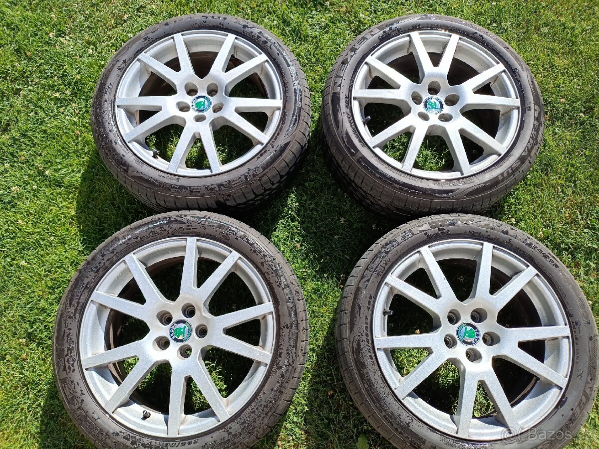 Originální ALU kola Spider r17 (škoda Octavia 1 RS)