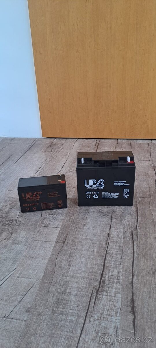 Baterie 12V 7Ah a 18Ah