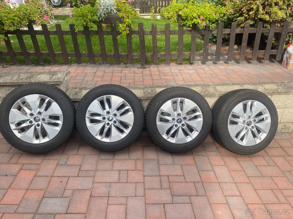 alu kola 5x112, zimni pneu 205/60/16