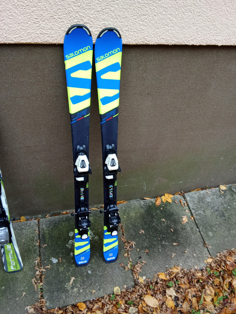 dětské lyže Salomon, 120 cm, nastavitelné vázání