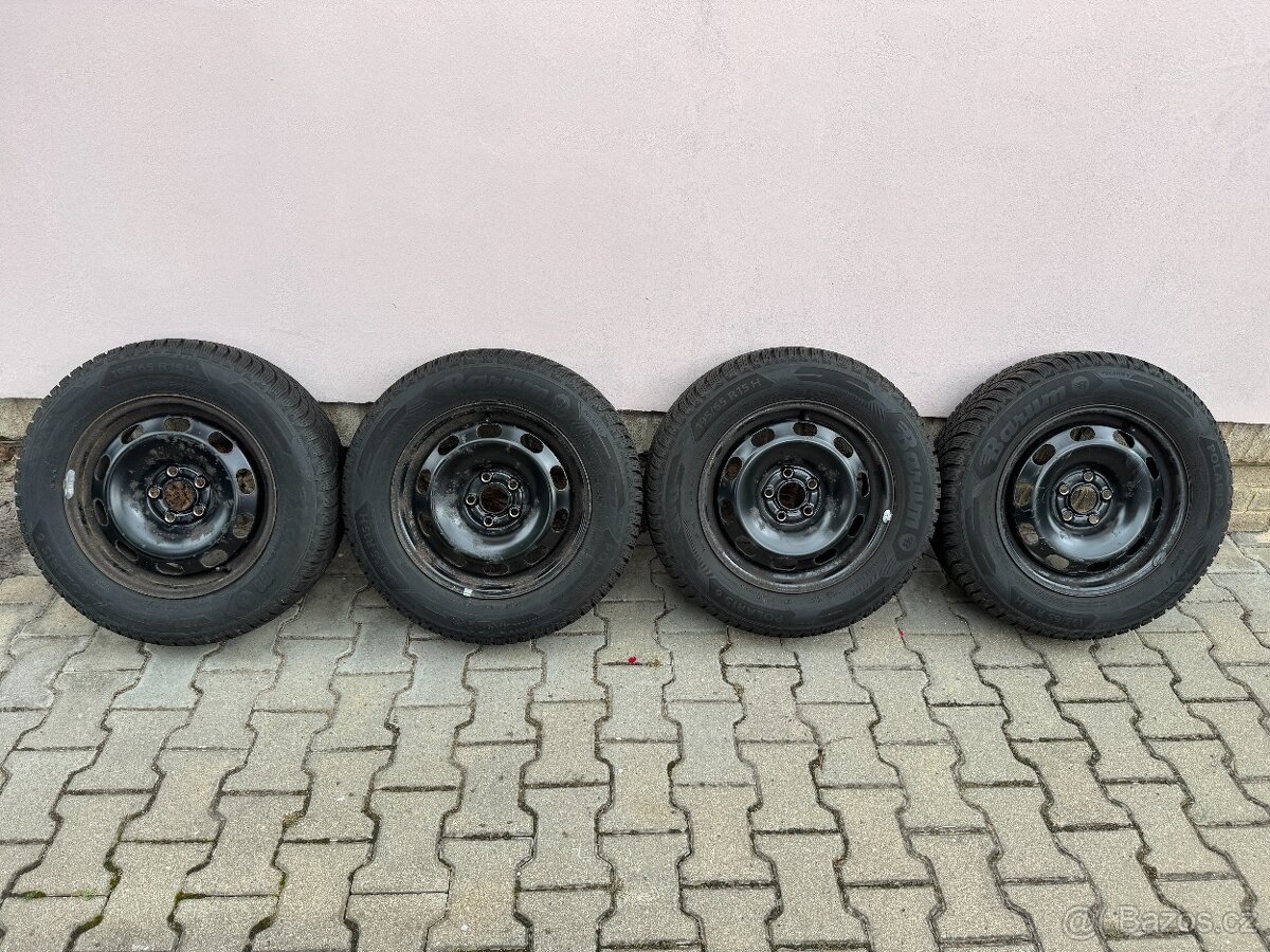 Barum Polaris 6 195/65 r15 zimni + plechové disky