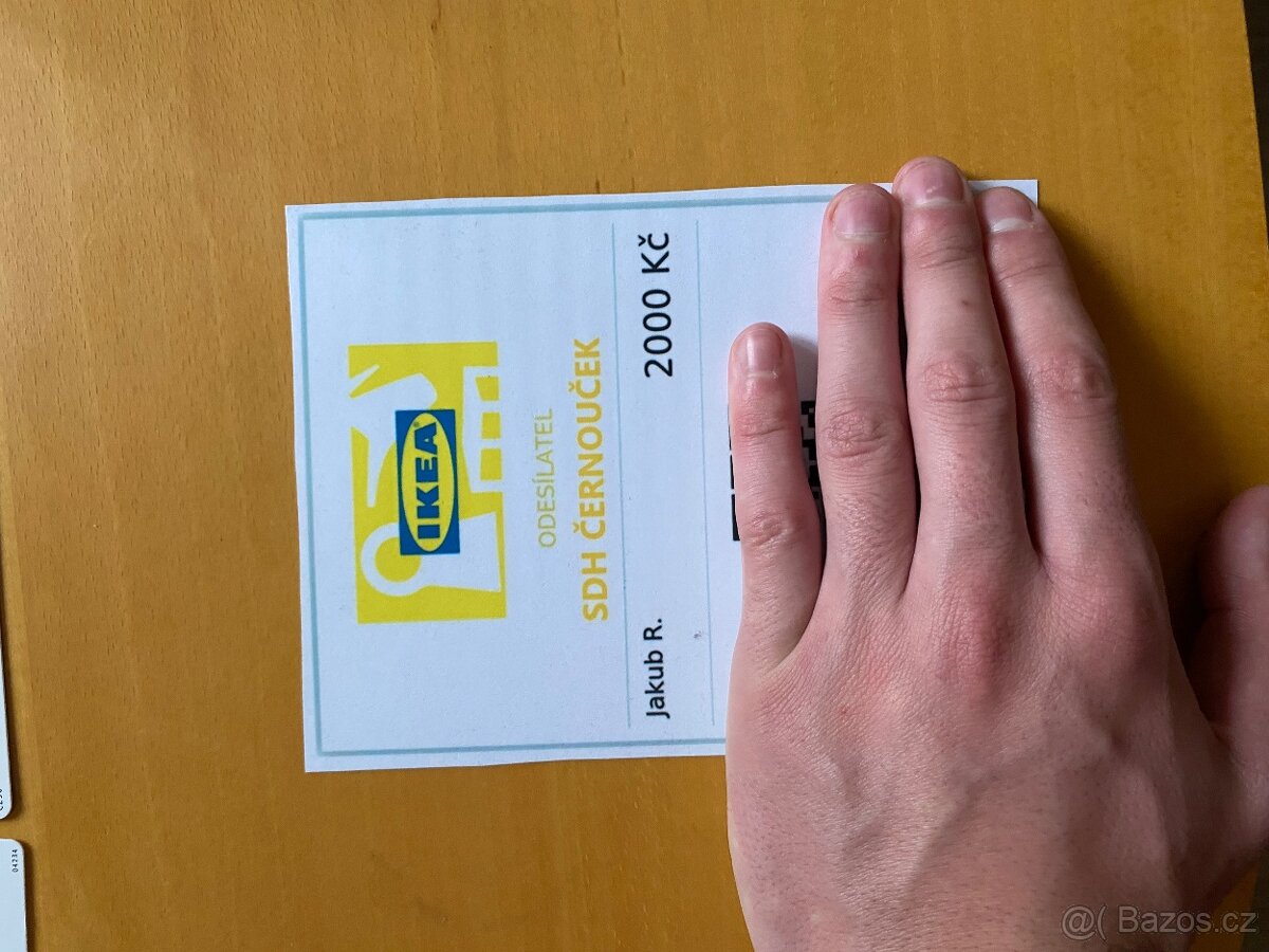 IKEA dárkové karty – 1000 Kč / 2000 Kč