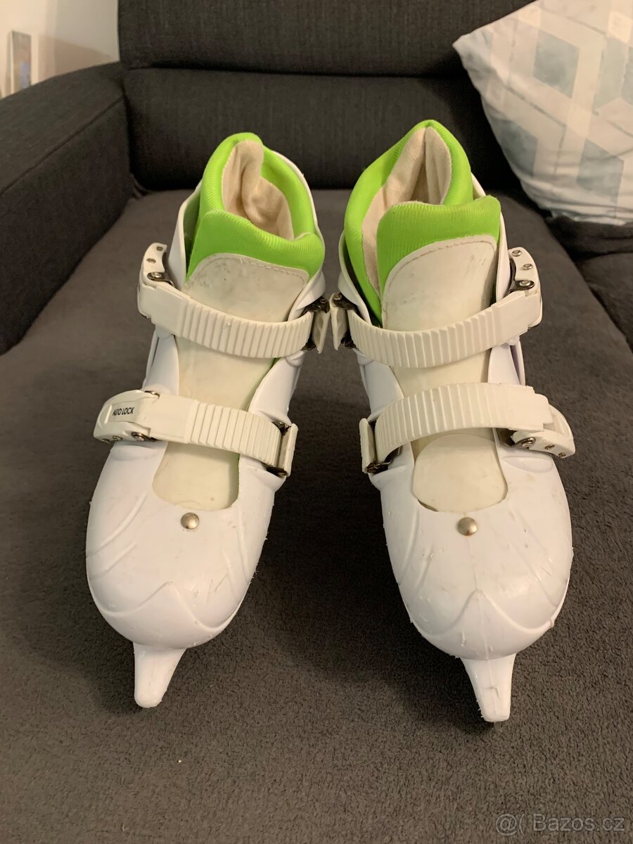 Prodám dětské/dívčí nastavovací lední brusle, velikost 33-36