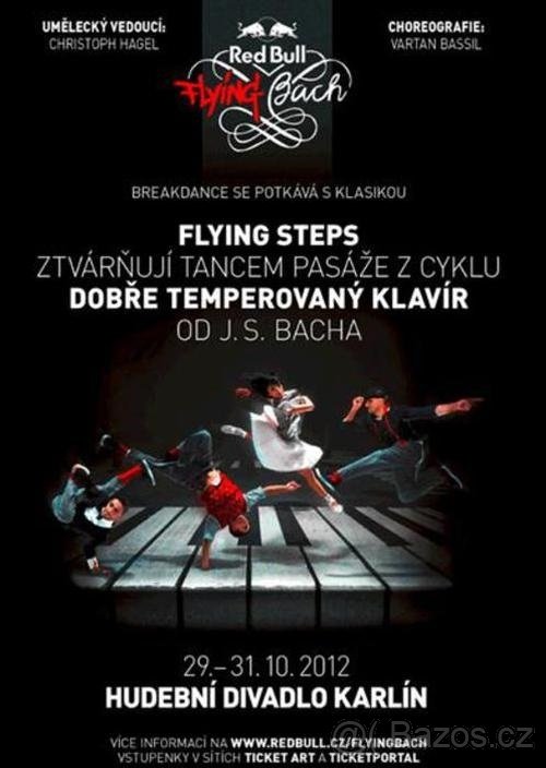 Red Bull Flying Bach Praha 2012 - plakát 120 x 75 cm - nový