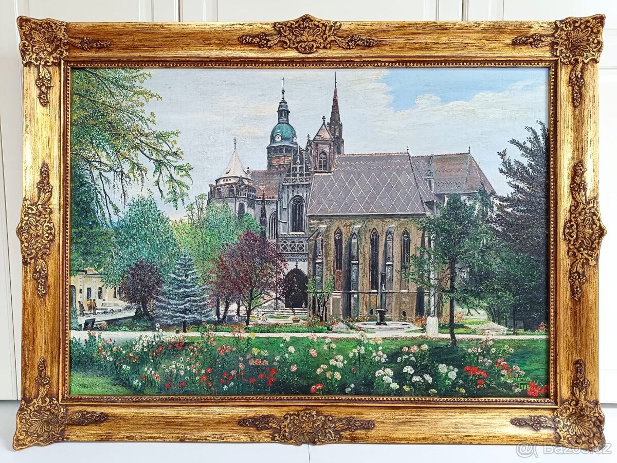 Obraz Helena Bínová, Košice 1985,olej na plátně 85x115