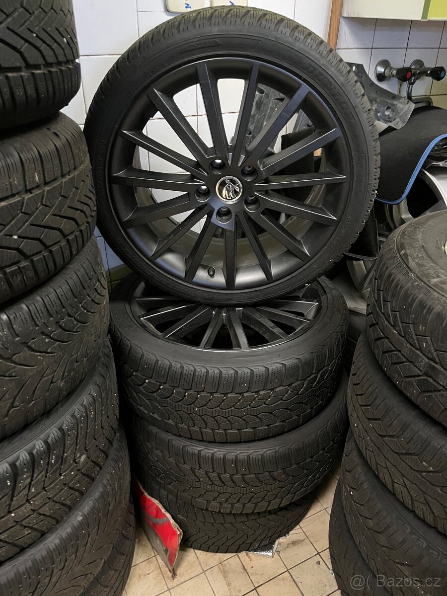 Alu kola 5x112 r18 + Zimní pneu Dumlop Sportmax 5