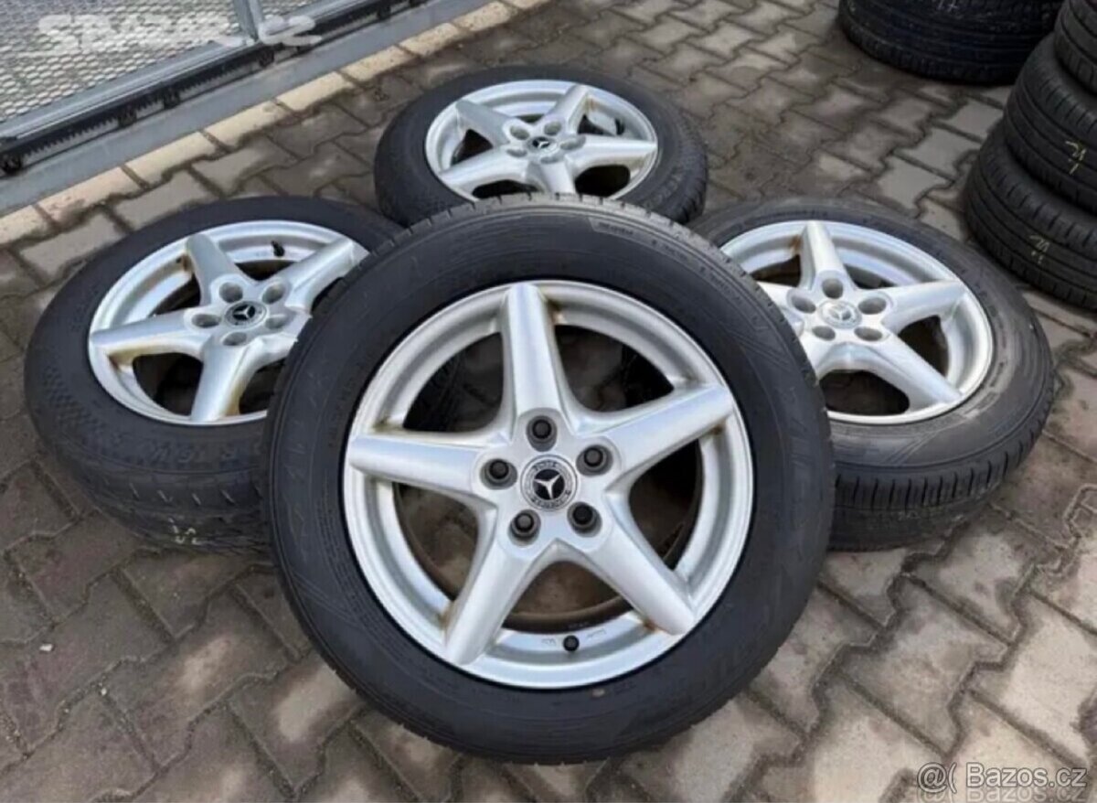 4x al kola 5x114.3 16 + pneu letní 205/60 R16