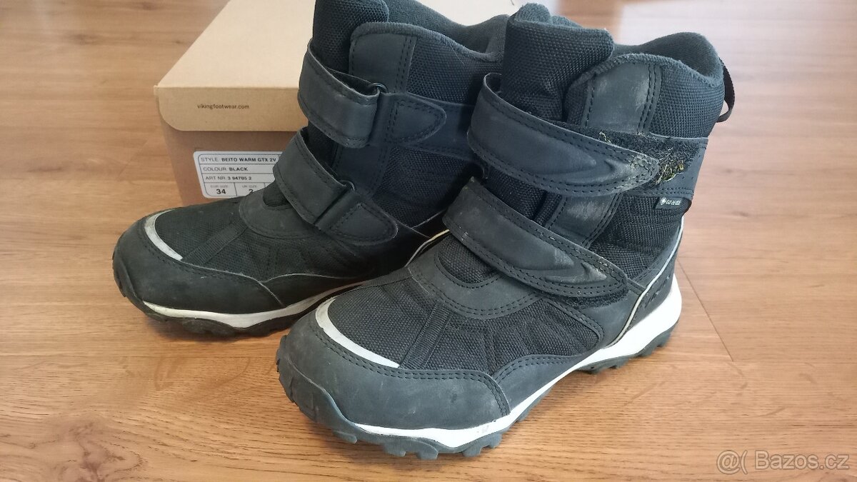 Detske boty Viking 34 Goretex cerne
