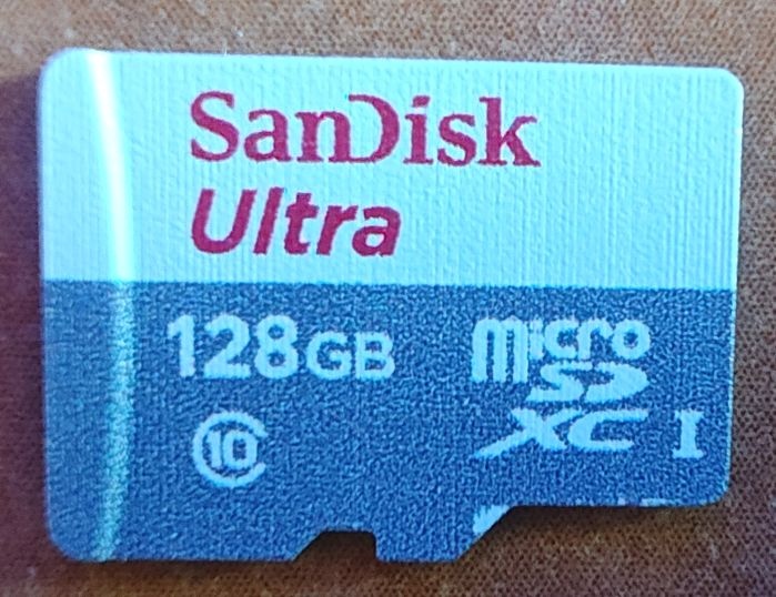 micro sd karta 128 gb, sandisk, záruka do 19.3.2027