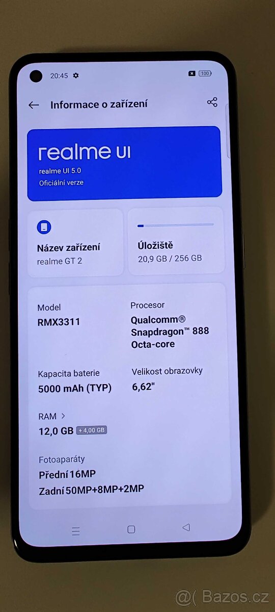 Realme GT2 5G 12GB/256GB, White