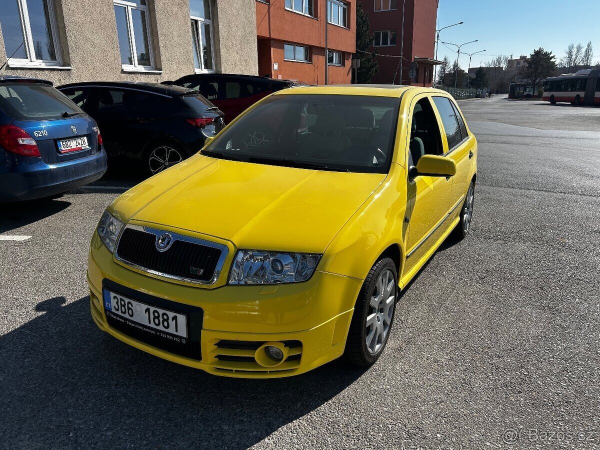 Škoda Fabia 1.9 TDI RS - žlutá Sprint původ ČR