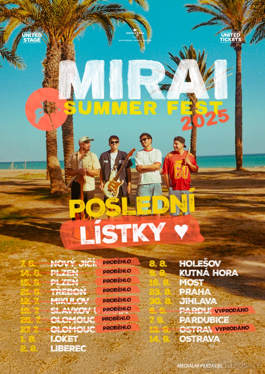 Mirai fest Mirai Kutná Hora 9.8.2025 2x