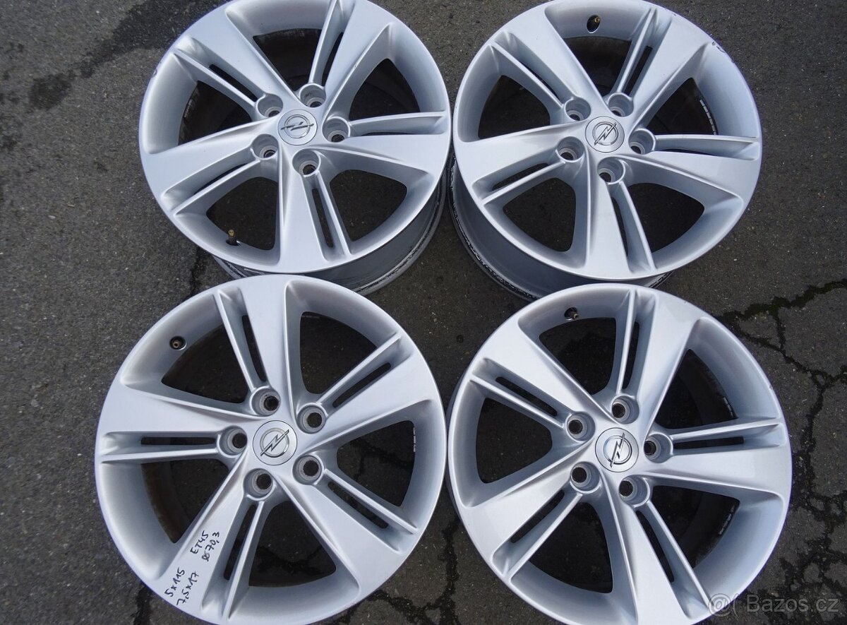 Alu disky origo Opel 17", 5x115, ET 45, šíře 7,5J
