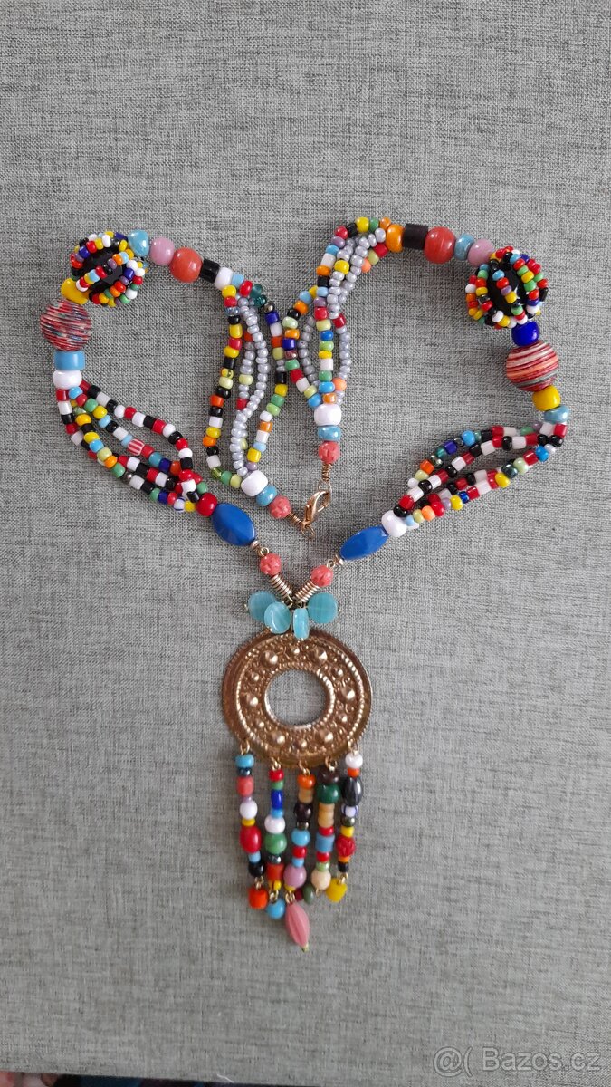 Korálkový náhrdelník ,mvrysava@seznam.cz ,bižuterie