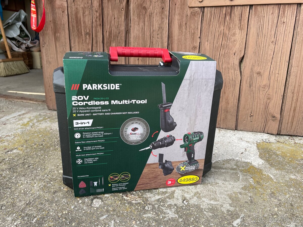 NOVÉ: Parkside- Aku kombinované nářadí