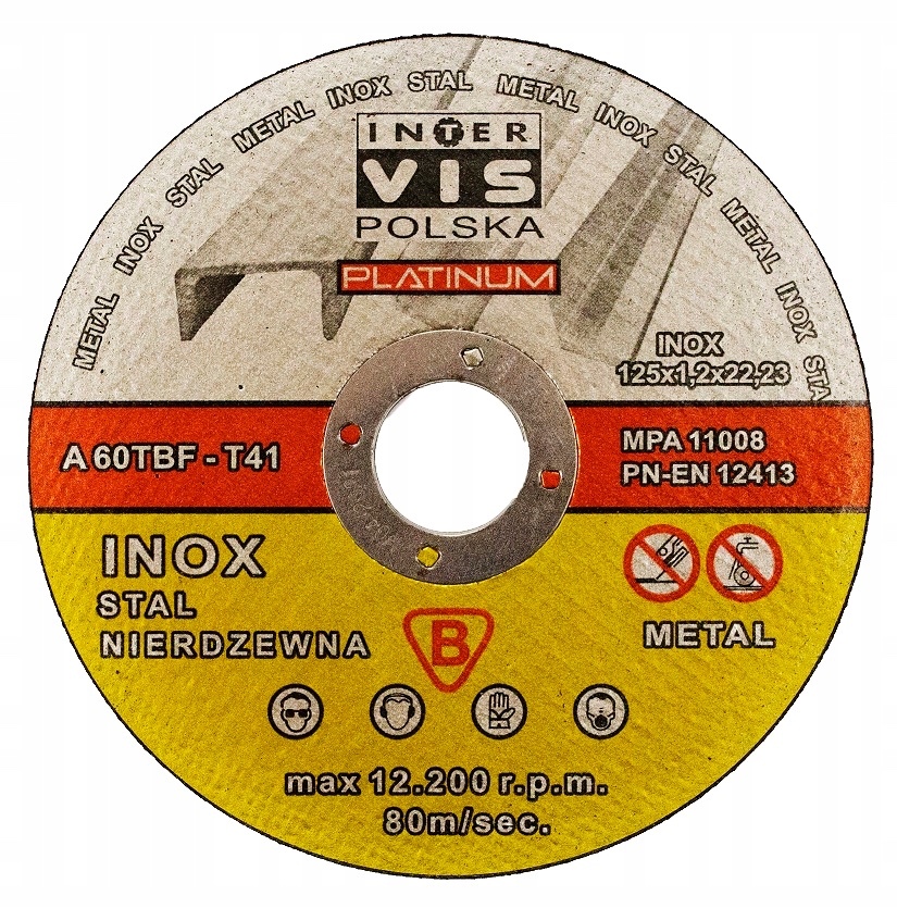 Kotouč řezný na nerez a ocel 125x1.2mm-25ks