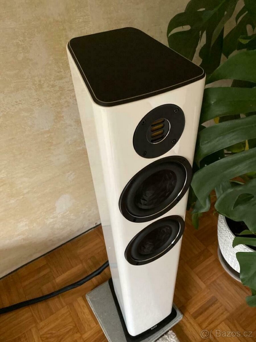 Sloupové reproduktory Elac Vela FS 407, vysoce lesklé bílé,