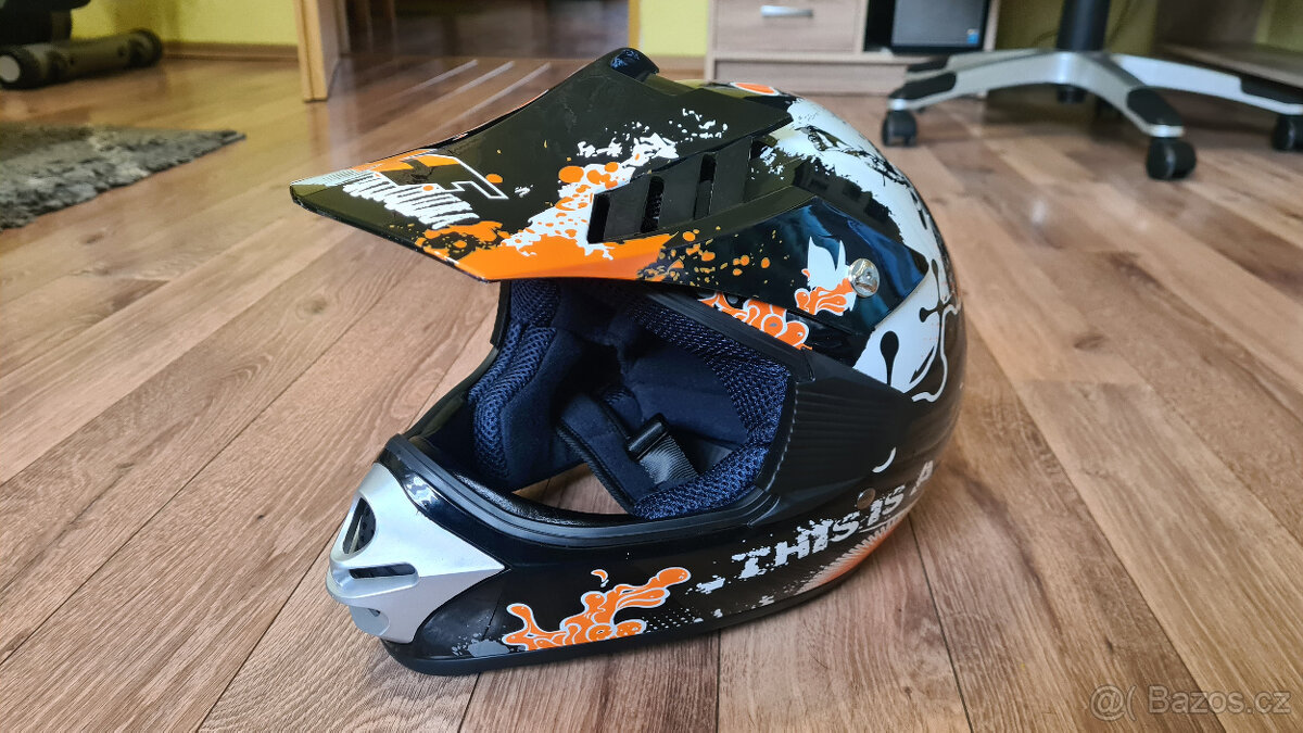 Dětská motokrosová helma KXD vel. XL 53 - 54