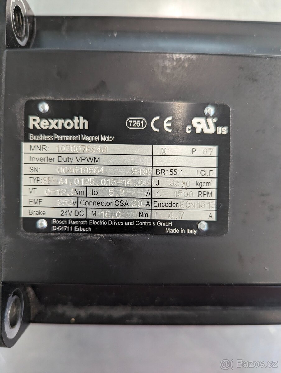 Motor REXROTH SF-A4.0125.015-14.042 (Trupunch 3000)