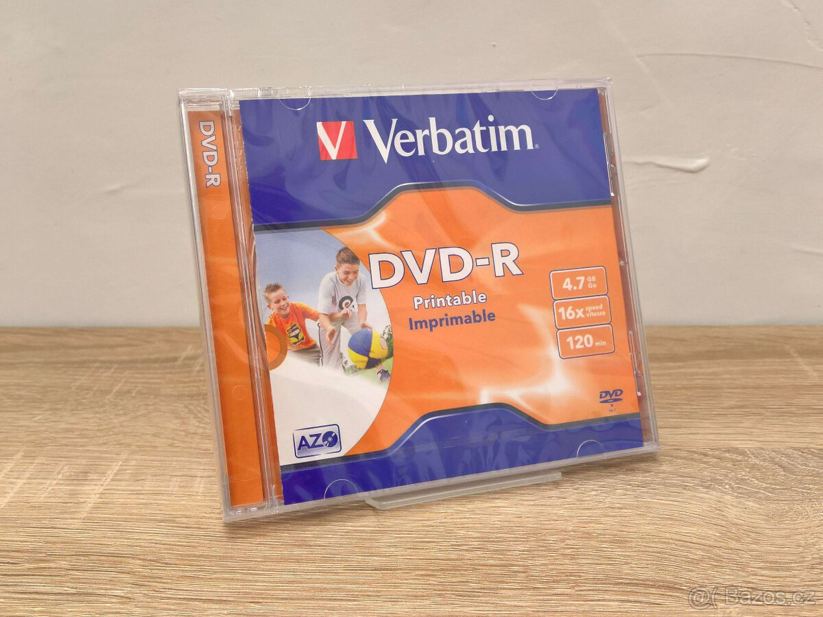 VERBATIM DVD-R AZO 4.7GB, 16x, printable