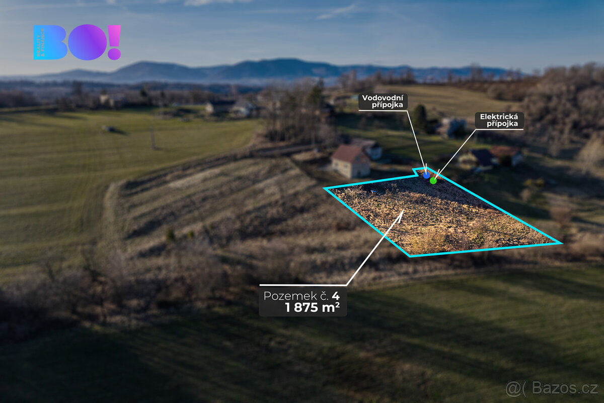 Prodej stavebního pozemku Třinec - Kojkovice, 1875m2