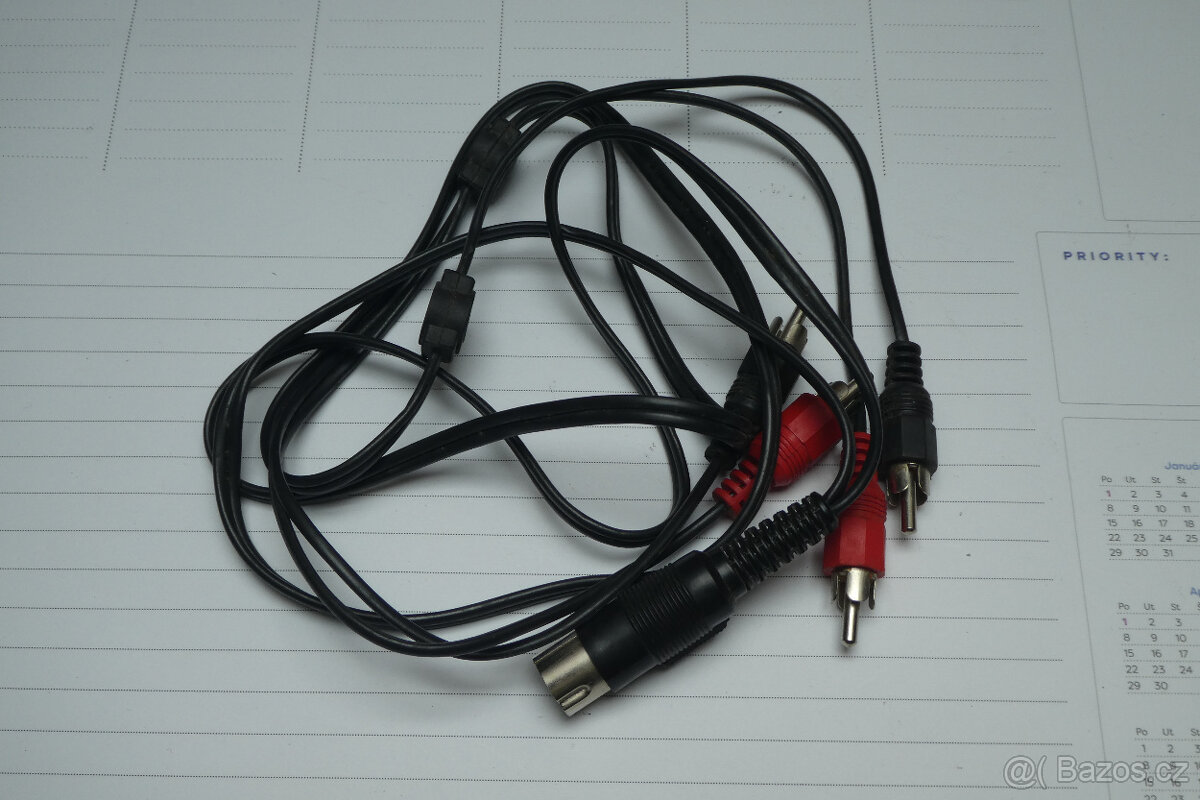 DIN6 / 4x cinch kabel
