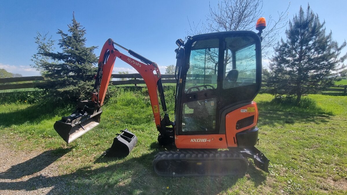 Minibagr Kubota Kx 018-4 Hyd svahovka