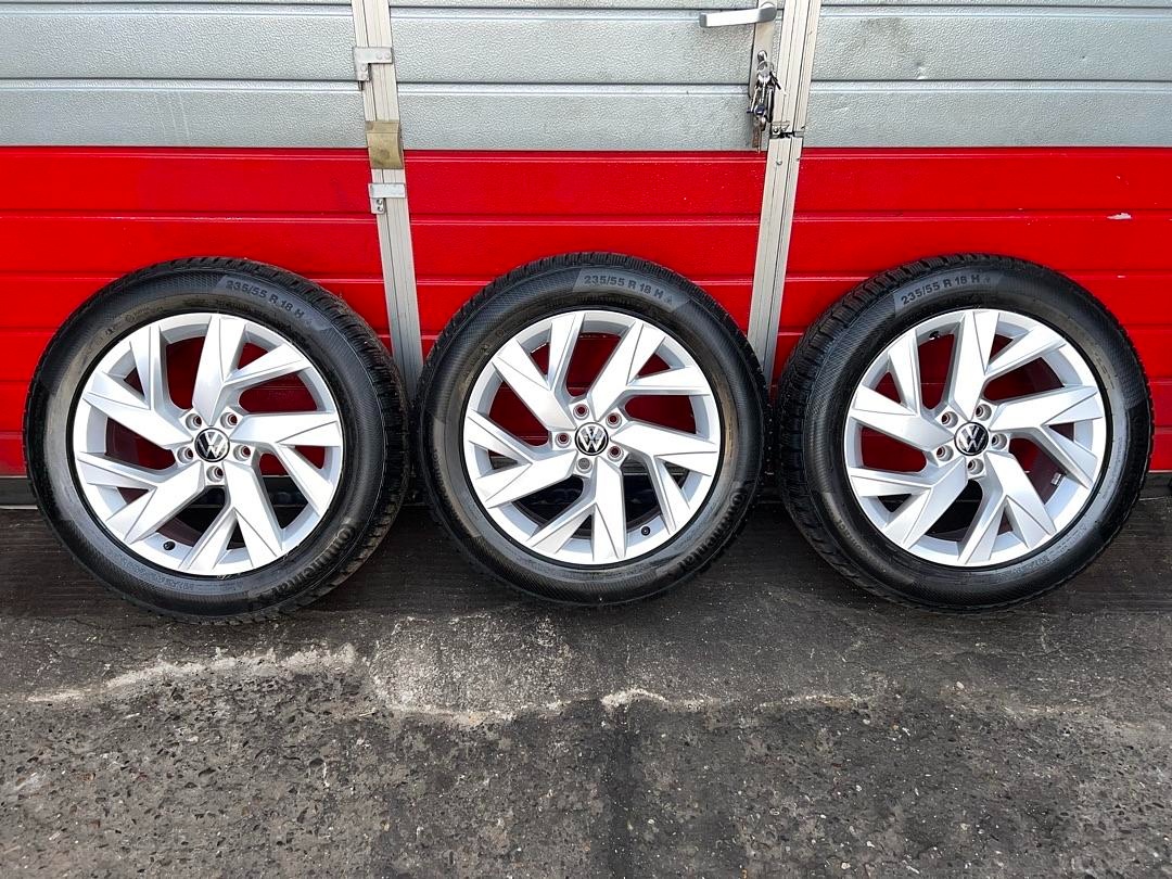 Original ALU kola 3x VW FRANKFURT 18" 7J ET43 zimní 235/55/
