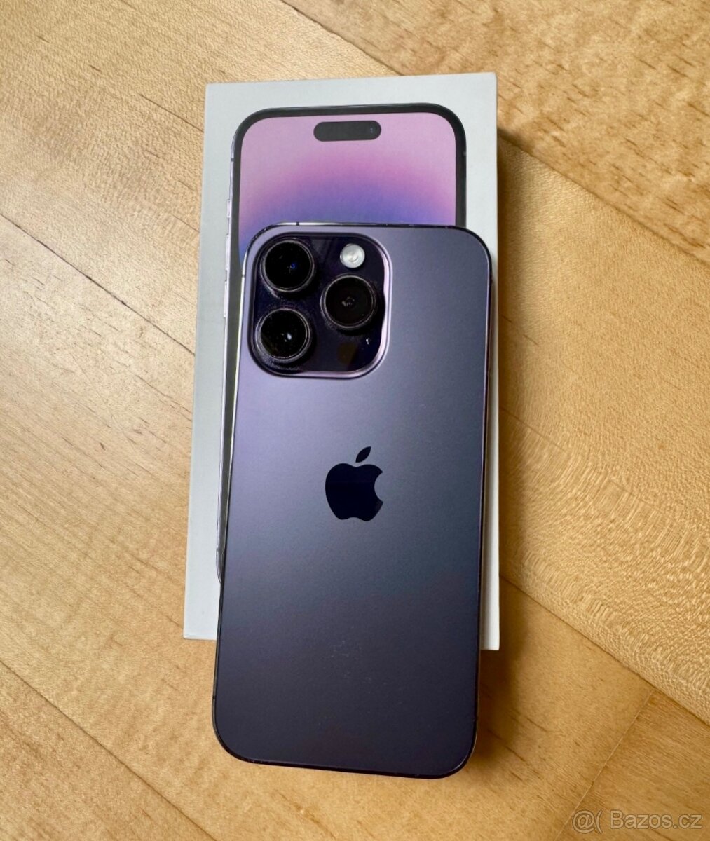 iPhone 14 Pro Deep Purple BATERIE 100% TOP