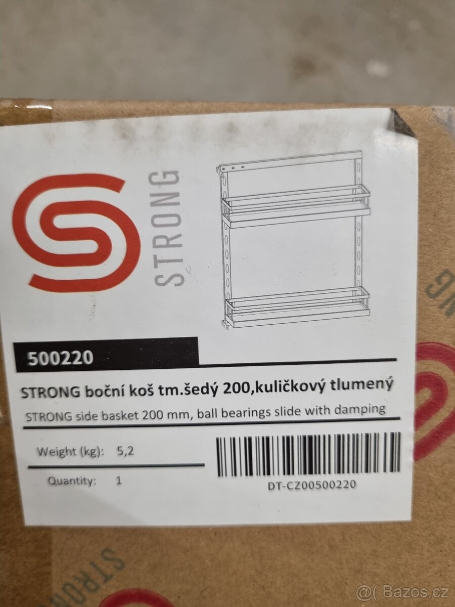 Výsuvný boční koš Strong 500220