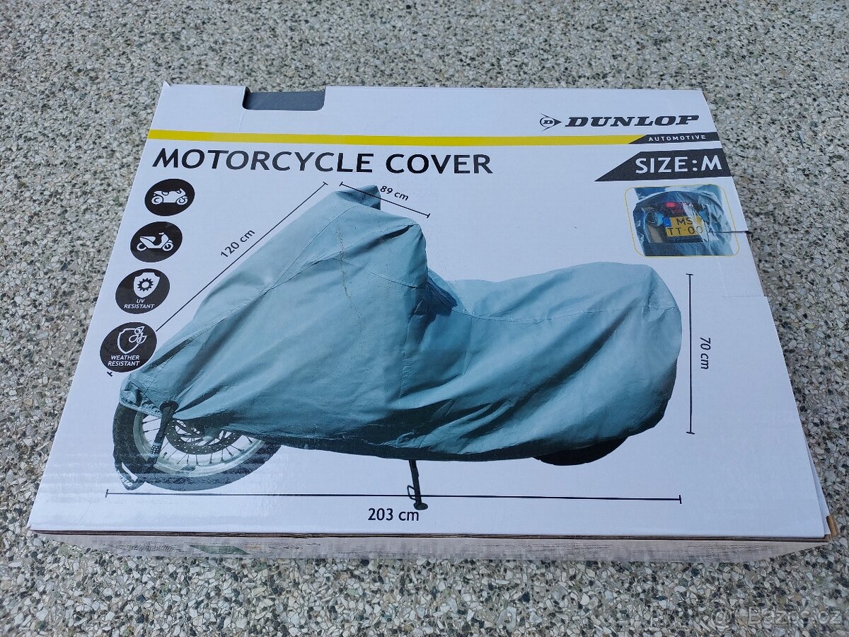Nová plachta Dunlop na motorku, skútr