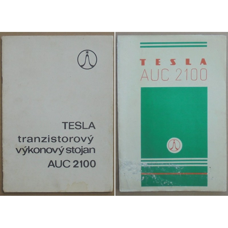 2x Návod Tranzistorový Výkonový stojan Tesla AUC 2100