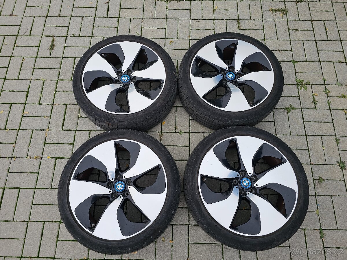 Alu kola BMW i8 5x112 + letní pneu GOOD YEAR 215/45 R20