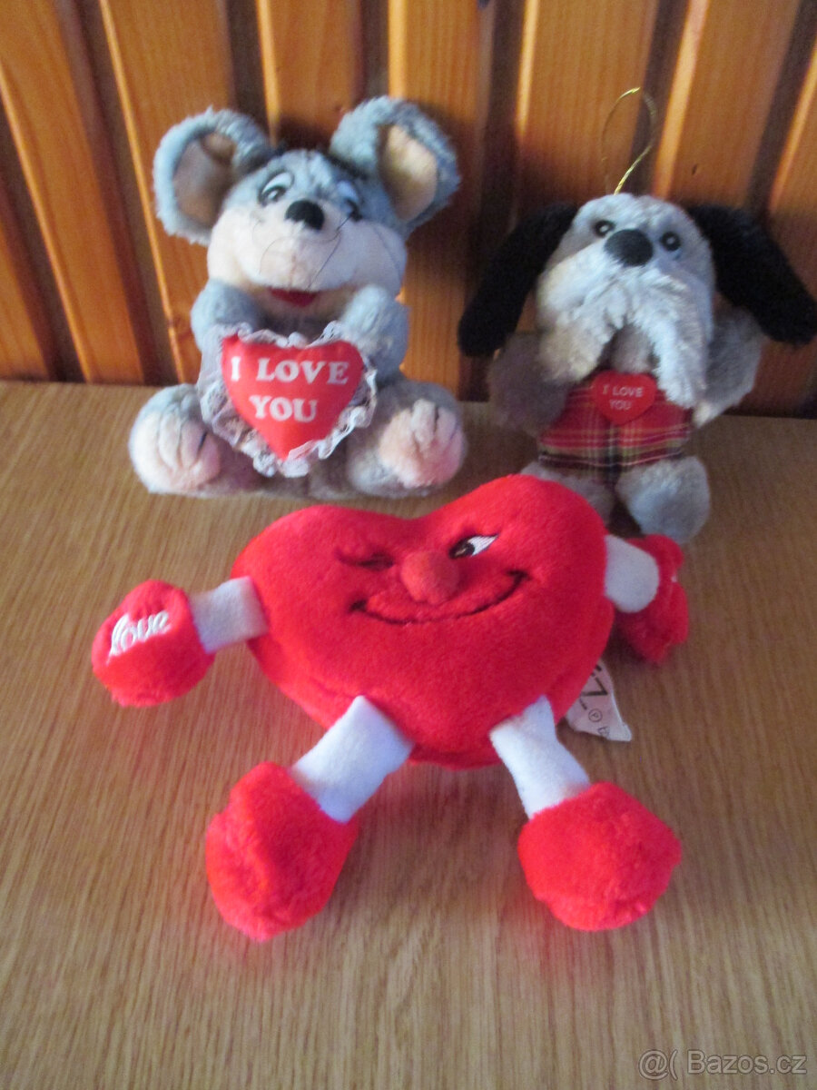 "I LOVE YOU" - Hračky plyšové