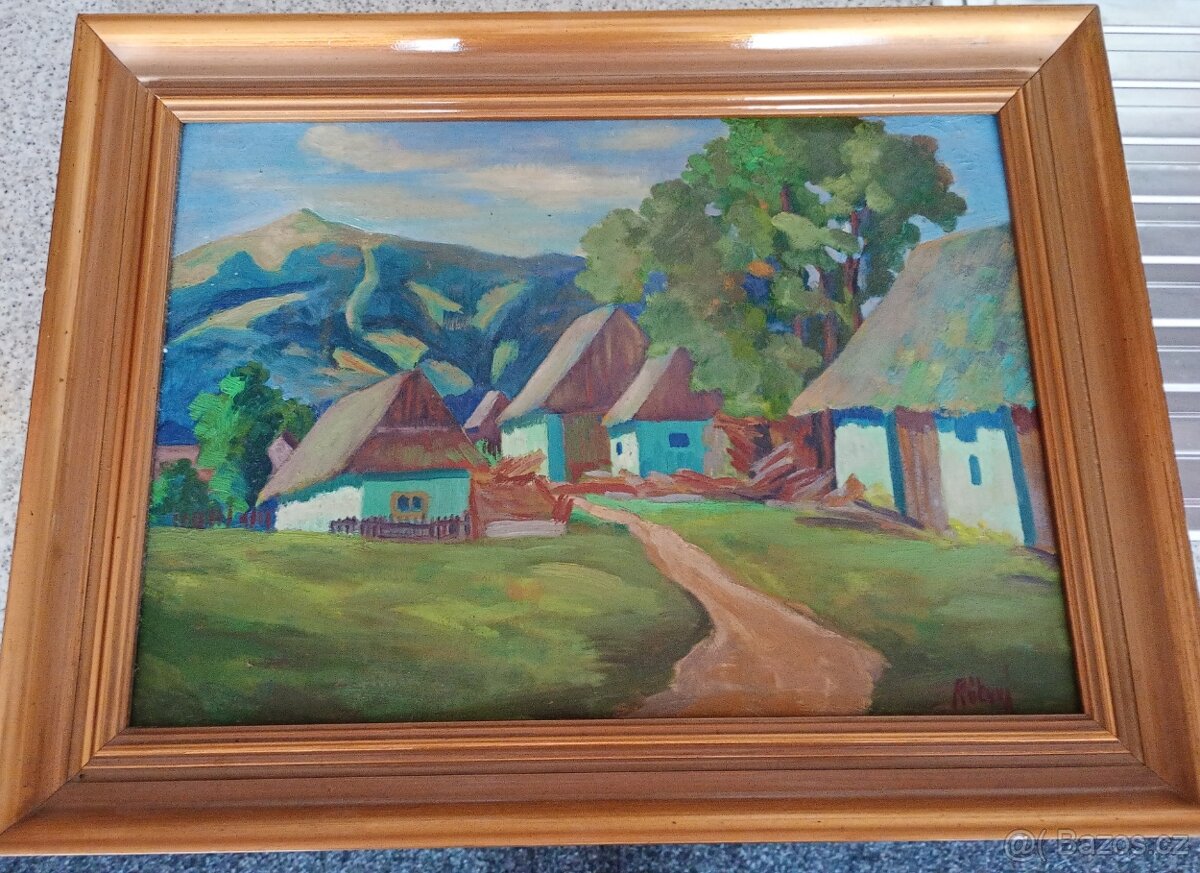 Starý obraz - olejomalba