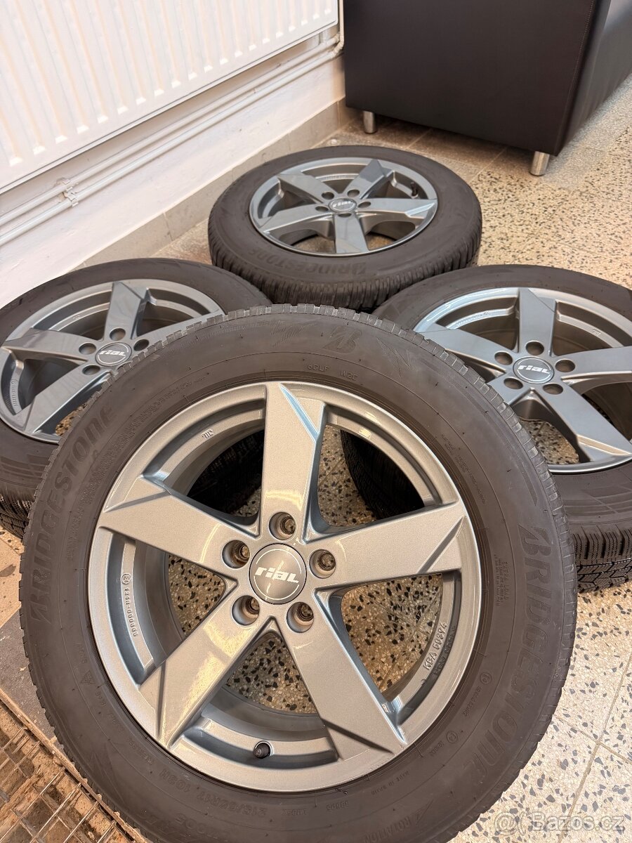 ALU kola Rial 5x112 R17 zimní pneu 215/65 R17
