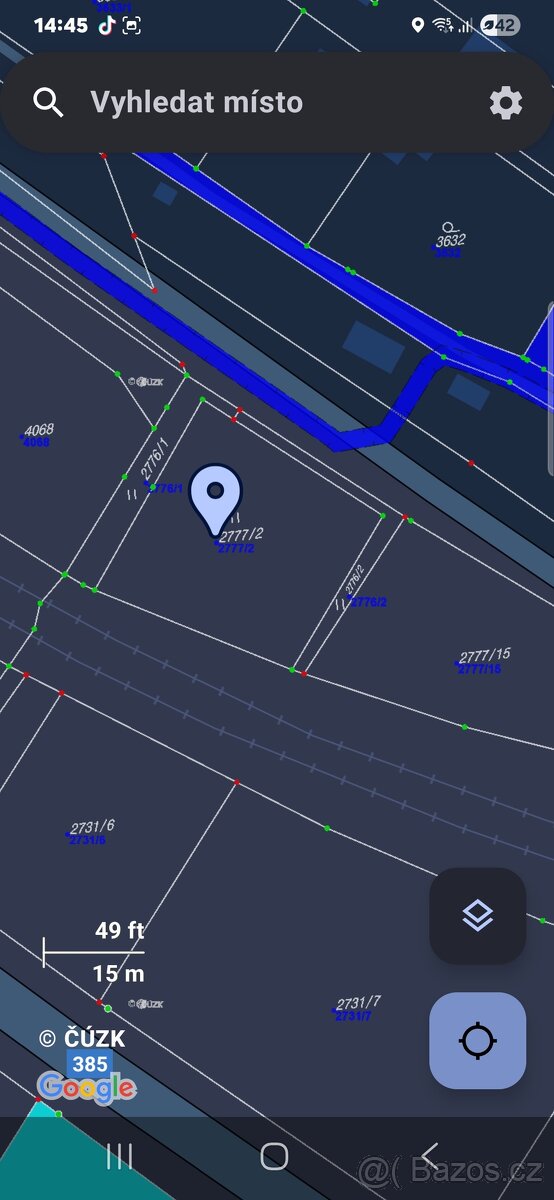 Rekreační pozemek Kuřim 540m2