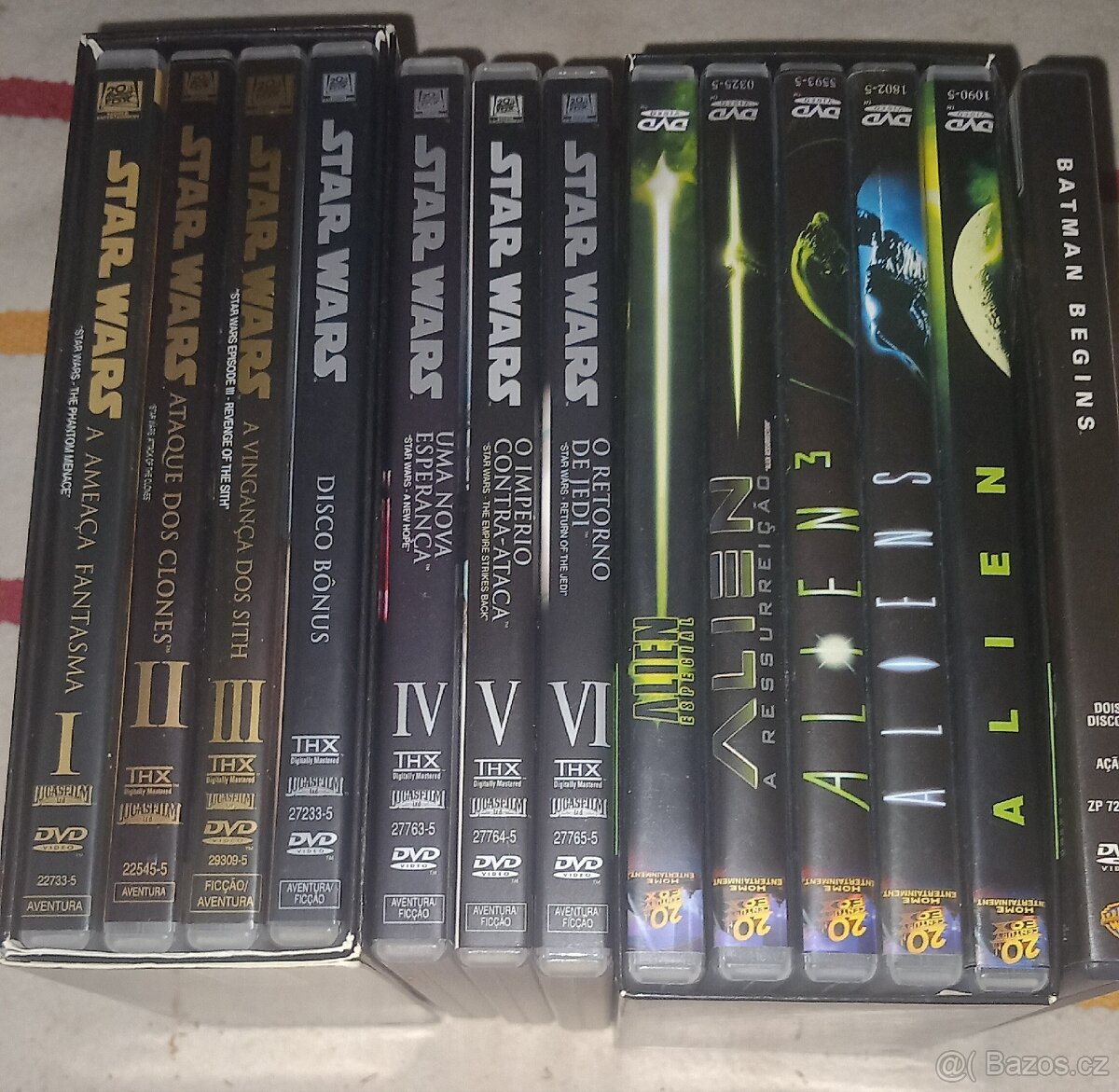 DVD kolekce: Star wars & Alien + Batman
