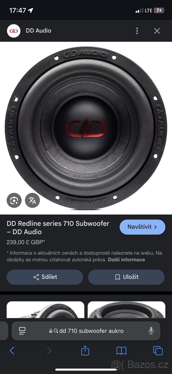 Subwoofer 3600w DD710