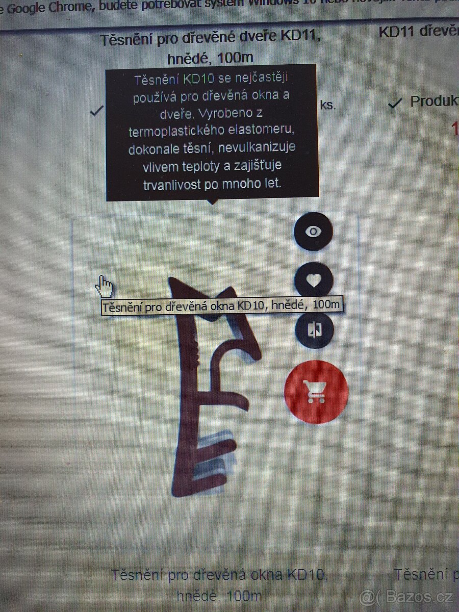 Silikonové tesneni na drevena eurookna68
