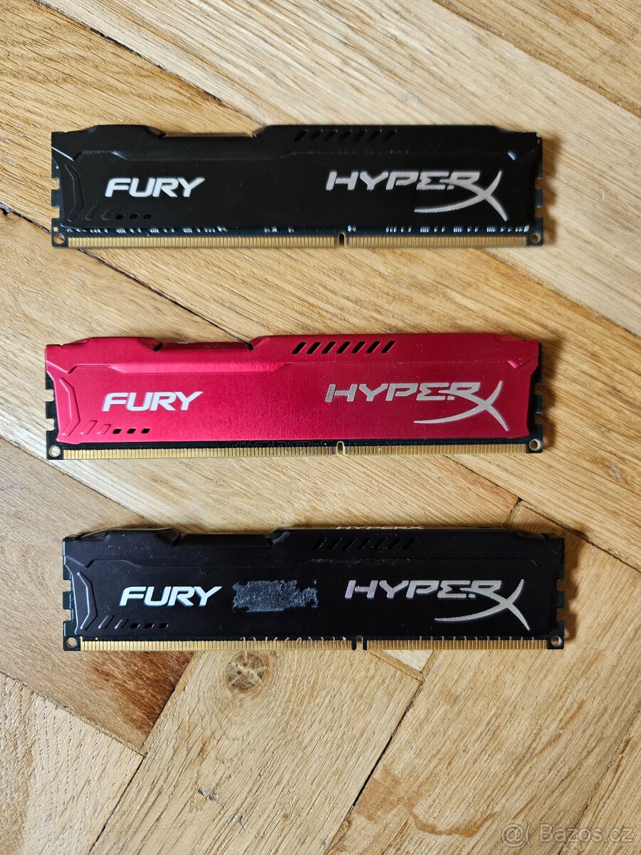 DDR3 RAM Kingston HyperX Fury 1600MHz